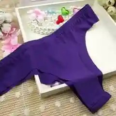 Фиолетовый трусы стринги женские бесшовные