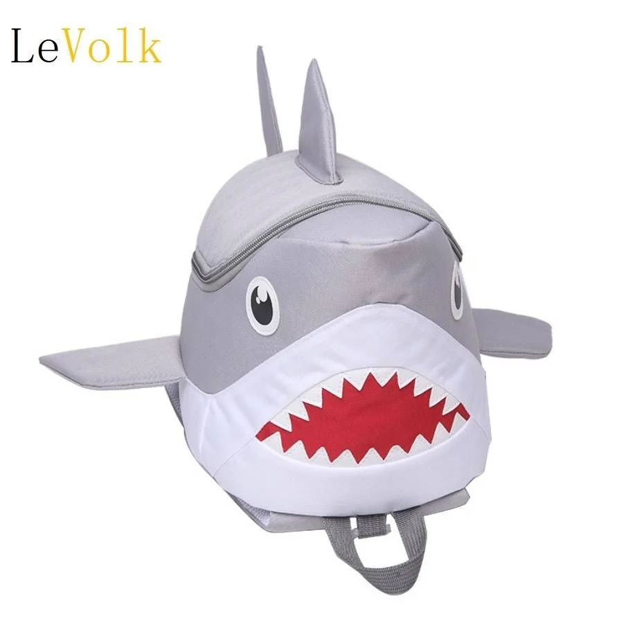 Рюкзак детский в виде акулы, 3D