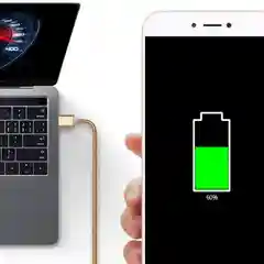 Серебряный кабель usb полностью в металле