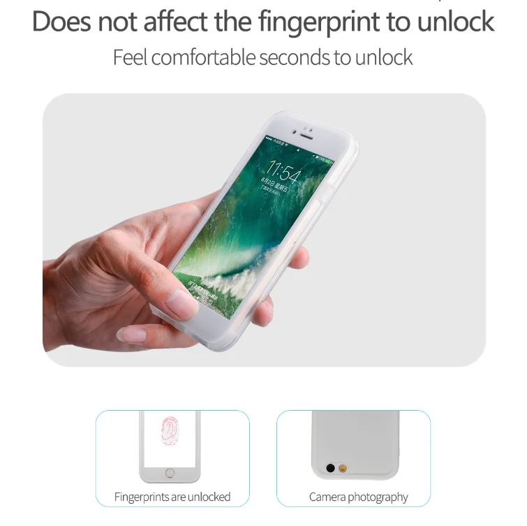 Влагозащитный чехол для iPhone (для разных моделей) мятного цвета