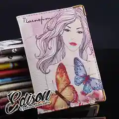 Серый обложка для паспорта
