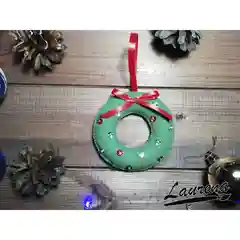 Новогодняя елочная игрушка "Рождественский венок"