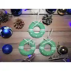 Новогодняя елочная игрушка "Рождественский венок"