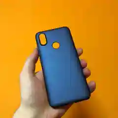 Темно-синий чехол для xiaomi soft-tuch