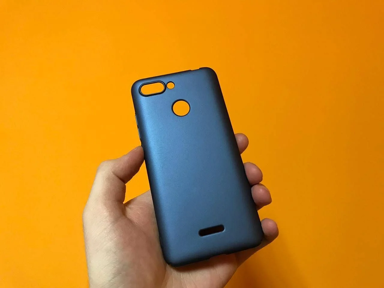 Темно-синий чехол для xiaomi soft-tuch