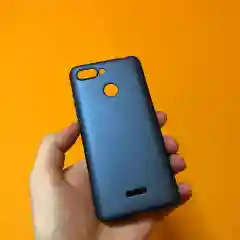 Темно-синий чехол для xiaomi soft-tuch