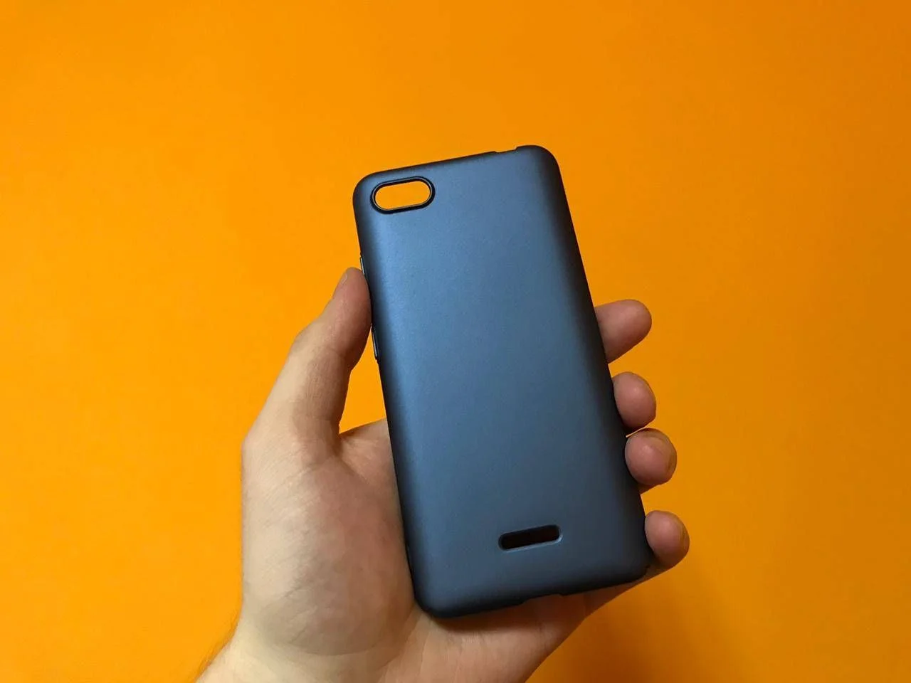 Темно-синий чехол для xiaomi soft-tuch