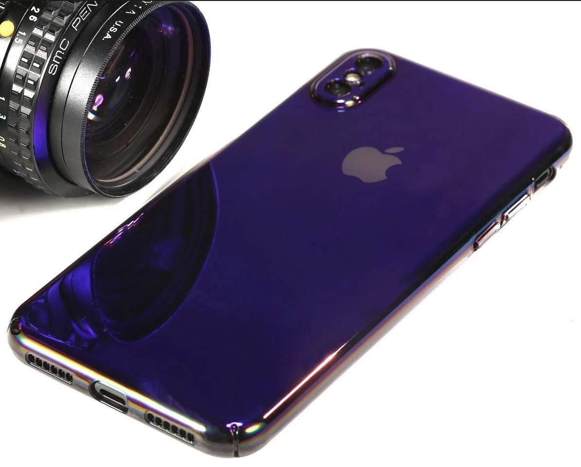 Стильный чехол с градиентным цветом для iPhone и Samsung