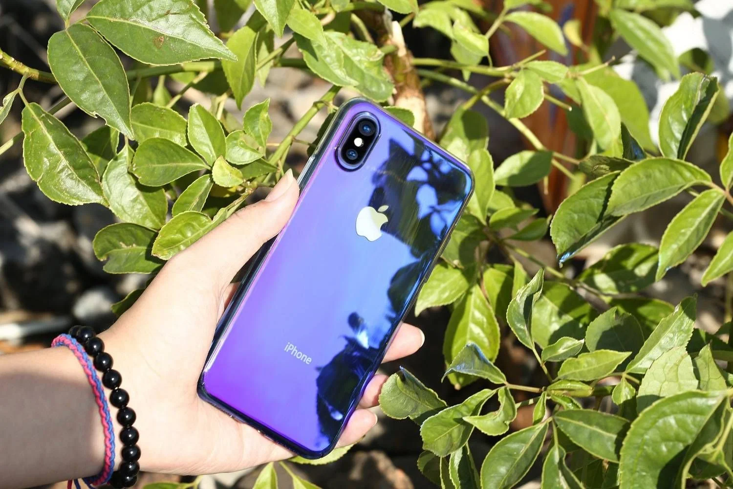 Стильный чехол с градиентным цветом для iPhone и Samsung