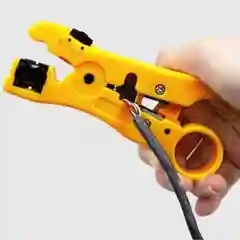 Желтый стриппер для снятия изоляции с коаксиальных кабелей HT-352