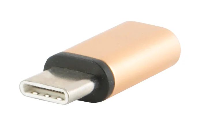Фиолетовый адаптер-переходник мicro usb / type-c / 5 шт