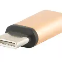 Фиолетовый адаптер-переходник мicro usb / type-c / 5 шт