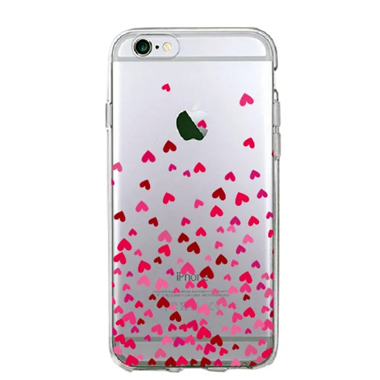 Силиконовый чехол с принтом для iPhone 5/5s/se, 6/6s, 7/8, 7+/8+, X/Xs