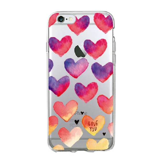 Силиконовый чехол с принтом для iPhone 5/5s/se, 6/6s, 7/8, 7+/8+, X/Xs