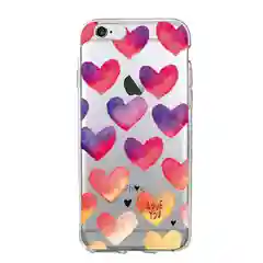 Фиолетовый силиконовый чехол с принтом для iPhone 5/5s/se, 6/6s, 7/8, 7+/8+, X/Xs