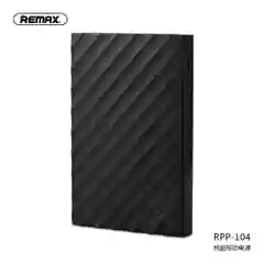 Черный мобильный аккумулятор (PowerBank) REMAX HURLON Series RPP-104 20000 mAh
