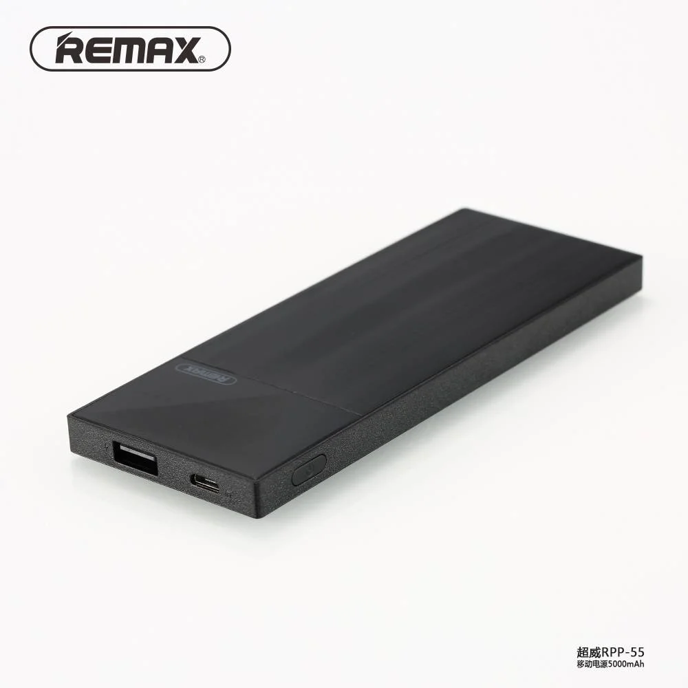 Черный мобильный аккумулятор (PowerBank) REMAX Thoway RPP-54 5000 mAh