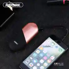 Золотой мобильный аккумулятор (PowerBank) REMAX Capsule RPL-22 5000 mAh
