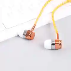 Желтый наушники молния 3.5 мм Jack Stereo Bass