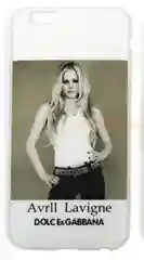 Чехол - накладка 'TPU силикон - D&G Avril Lavigne' для iPhone 4/4S/6/6S.