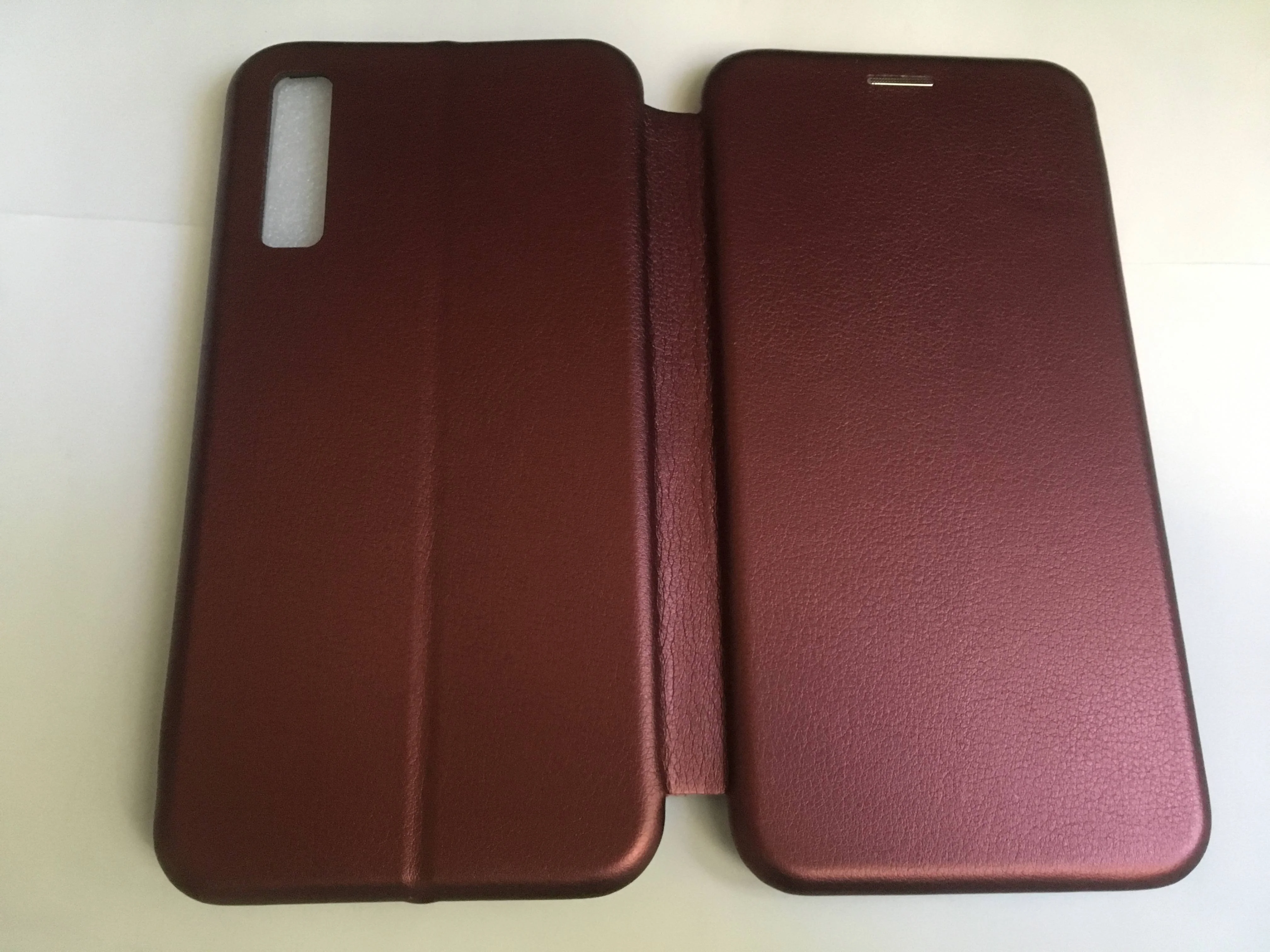 Багровый чехол книжка накладка бампер для Samsung A750FN (A7 2018)