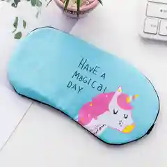 Бирюзовый мультяшная маска для сна