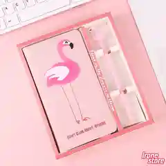 Розовый набор для заметок: ежедневник "Flamingo" и ручка