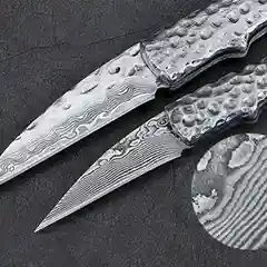 Нож из дамасской стали ручной ковки