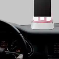 Зеленый автомобильный держатель телефона с картой номера телефона
