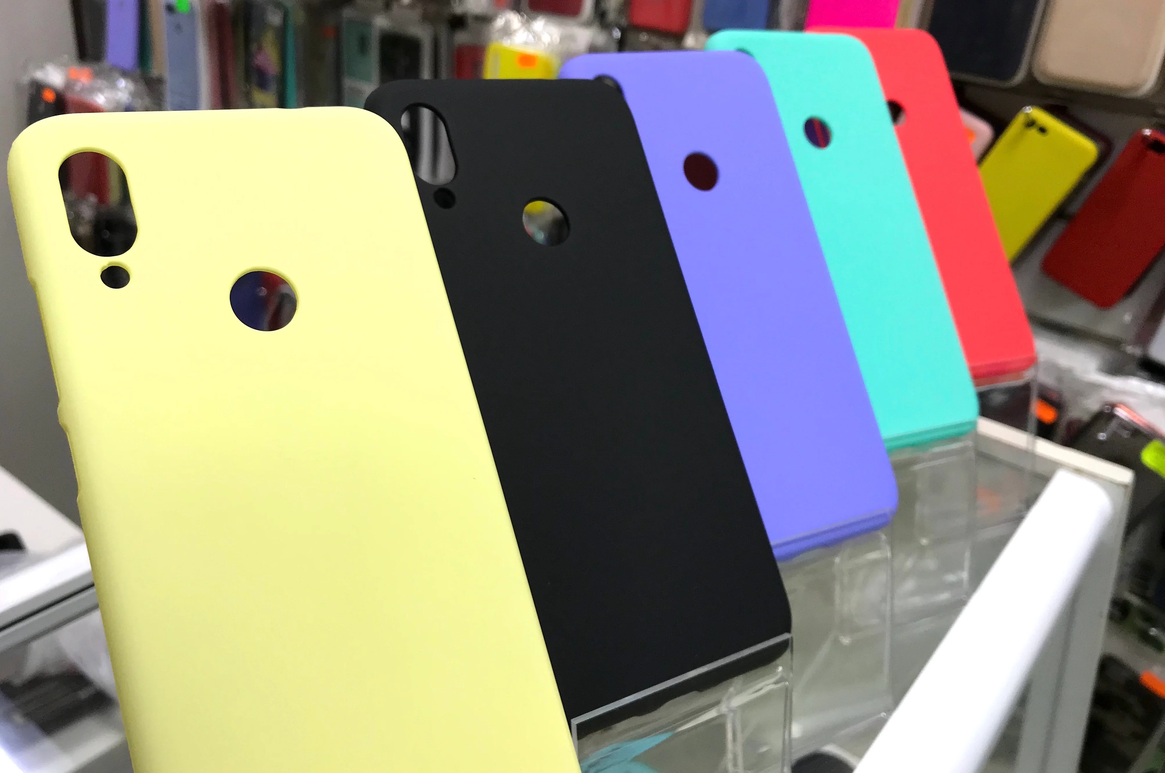Черный чехол накладка Xiaomi Redmi 7A, Go, K20 силикон Soft Touch матовый цветной