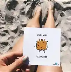 Наклейка "Укуси меня пожалуйста"