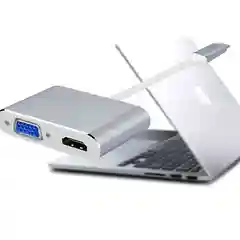 Угольный конвертер type C to VGA + HDMI
