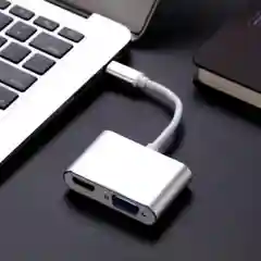 Угольный конвертер type C to VGA + HDMI