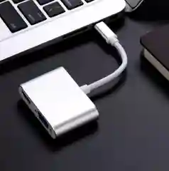 Угольный конвертер type C to VGA + HDMI
