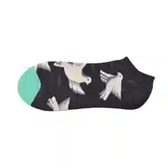 Черный носки унисекс короткие, 12 цветов