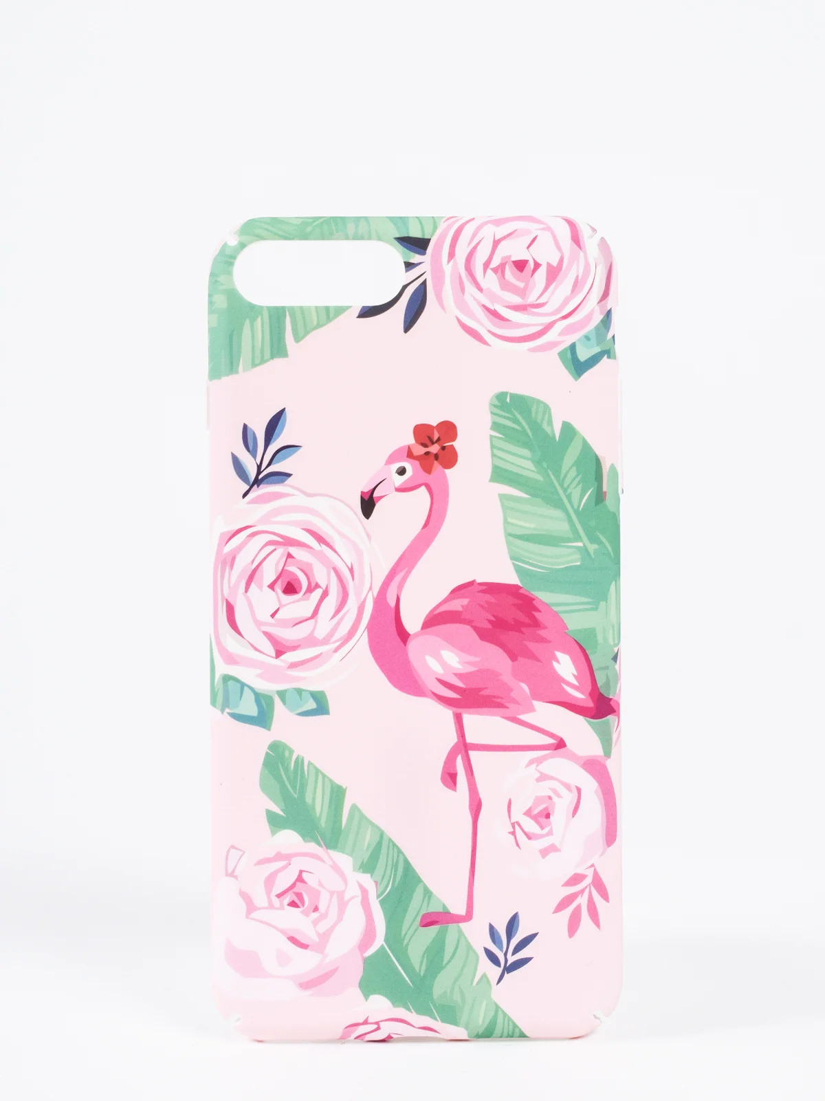 Розовый чехол для iPhone "Flamflower" 6s, 7, 8 Plus, X, Xs Max, XR, pkt