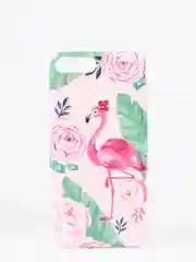 Розовый чехол для iPhone "Flamflower" 6s, 7, 8 Plus, X, Xs Max, XR, pkt