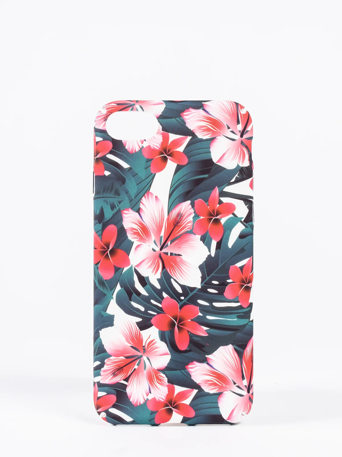 Красный чехол для iPhone "Flamflower" 6s, 7, 8 Plus, X, Xs Max, XR, pkt