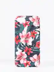 Красный чехол для iPhone "Flamflower" 6s, 7, 8 Plus, X, Xs Max, XR, pkt