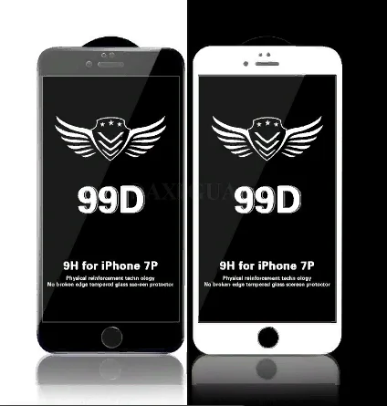 Белый защитное стекло 5D для iPhone 6/6s, 6 Plus, 7/8, 7/8 Plus, Xr/11, Xs/11 Pro