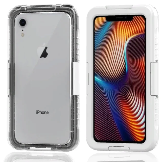 Белый водонепроницаемый корпус для для iPhone