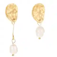 Розовый серьги подвески с элементами Melet