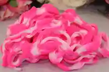Розовый цветной капрон для рукоделия