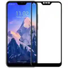 Черный защитное 9D LUX 9H стекло на Xiaomi Redmi Note 6 Pro / 7A / 7 / Note 7 / Note 7 PRO / 8A / 8 / Note 8 / Note 8 PRO (разные цвета)