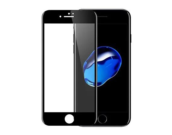 Черный защитное 5D 9H стекло на iPhone 6, 6S / 6 Plus, 6S Plus / 7, 8 / 7 Plus, 8 Plus / X, XS / XR / XS Max / 11 / 11 PRO / 11 PRO MAX (разные цвета)