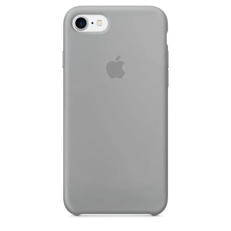 Серый силиконовый чехол на iPhone 6, 6S / 7, 8 / 7 Plus, 8 Plus / X, XS / XR (разные цвета)