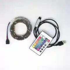 RGB светодиодная лента с пультом управления и питанием от USB