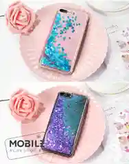 Розовый чехол силиконовый стразами