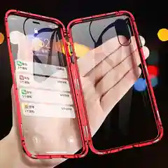 Манитный чехол (стеклянный)  для телефона iРhonе