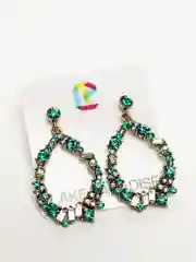 Серьги подвески со стразами Atropos